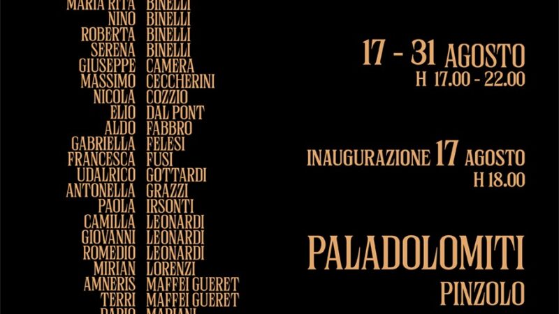 “Artisti in Rendena. Ritratti” 10^ edizione – Paladolomiti dal 17 al 31 agosto