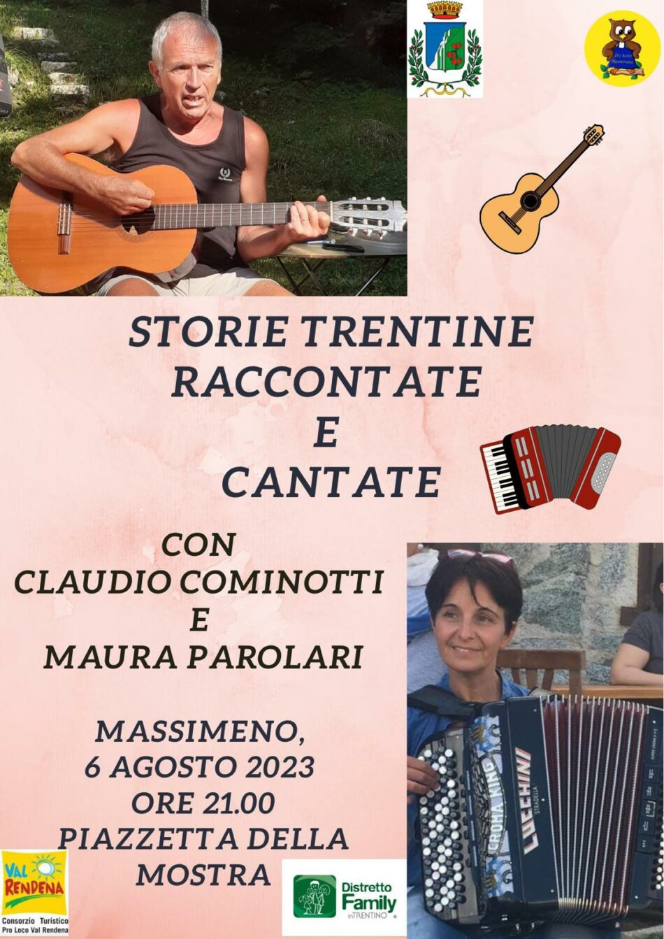 Massimeno 6 agosto ore 21 – Storie trentine raccontate e cantate