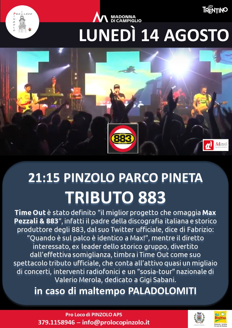 Lunedì 14 agosto: Baby Dance e serata di musica in Pineta