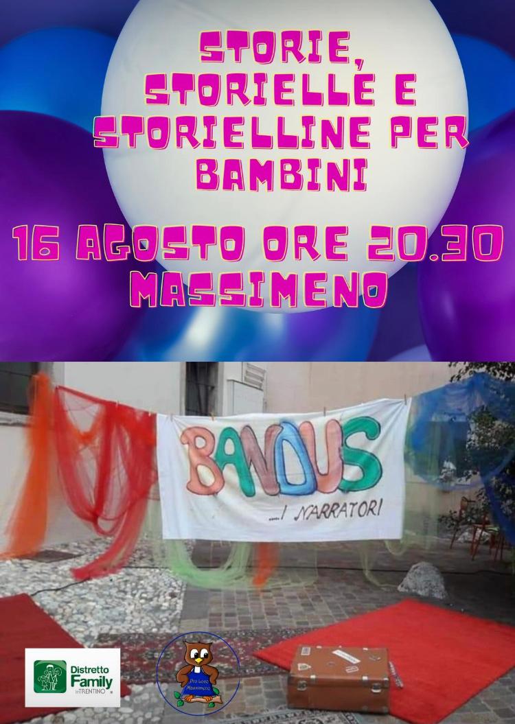 Massimeno Mercoledì 16 agosto ore 20.30 – Storie, storielle e storielline