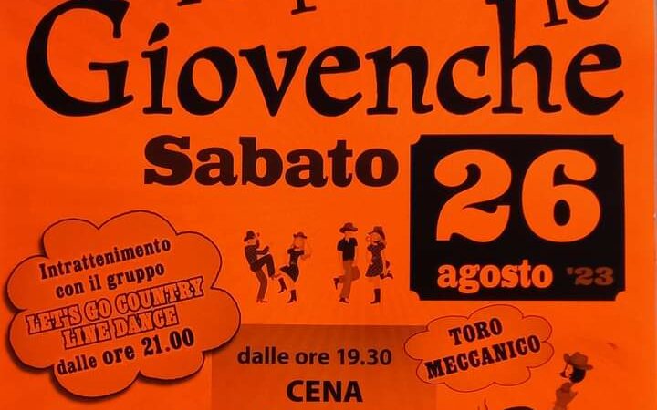 Giustino 26 agosto – “Aspettando le Giovenche”