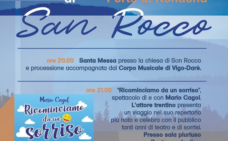 Mercoledì 16 agosto – Sagra di San Rocco a Darè