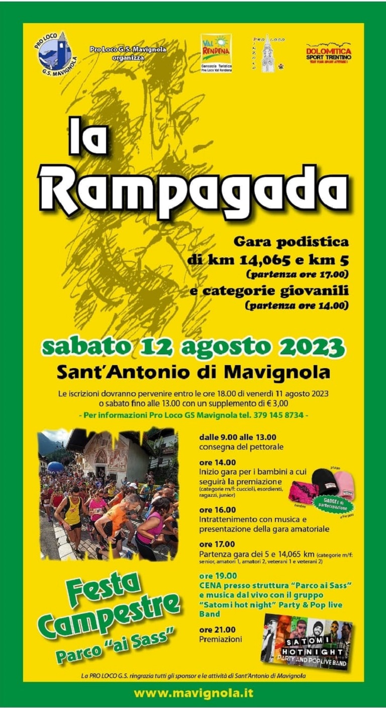 Mavignola Sabato 12 agosto: Gara podistica “La Rampagada”