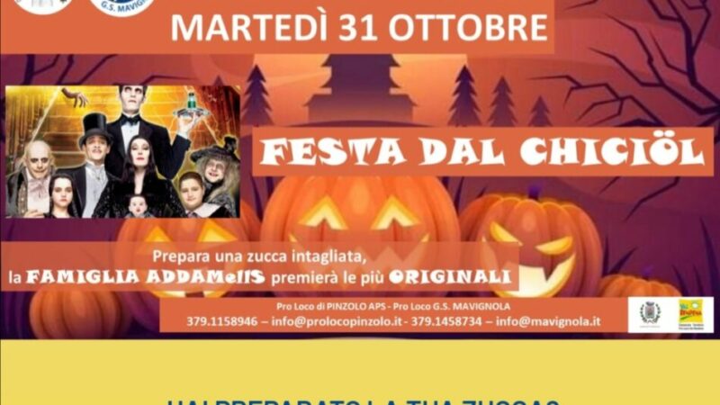OGGI 31 ottobre “Festa dal Chiciol” HAI PREPARATO LA TUA ZUCCA?