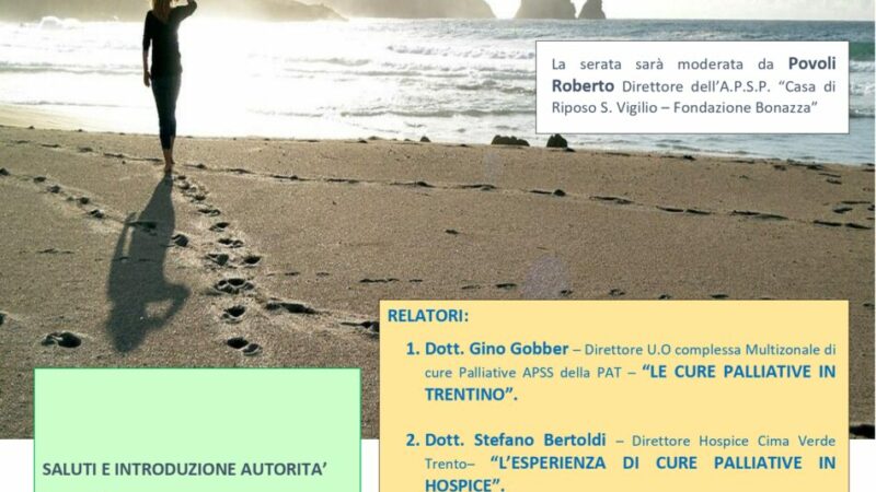 GIOVEDI’ 12 OTTOBRE ORE 20,00 AL TEATRO DI SPIAZZO SI PARLERA’ DI CURE PALLIATIVE RESIDENZIALI