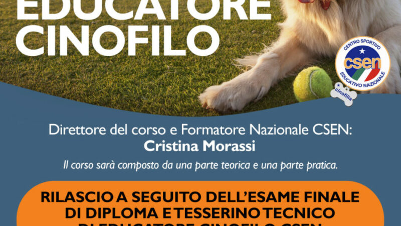 Corso di educatore cinofilo