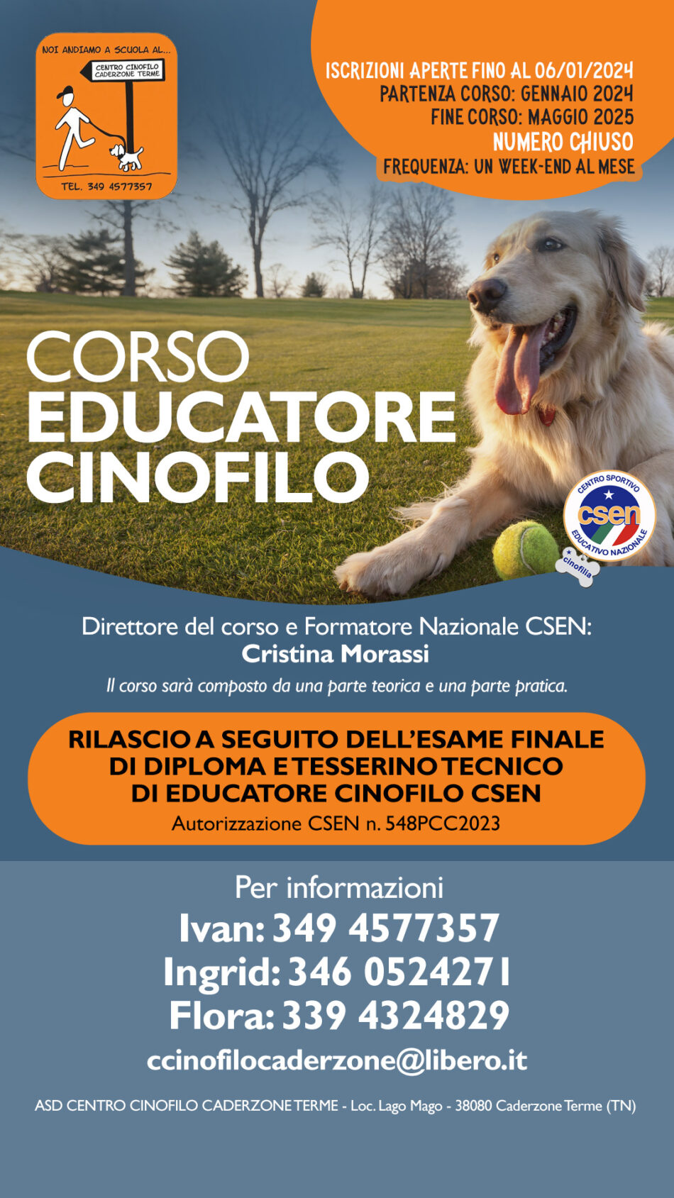 Corso di educatore cinofilo