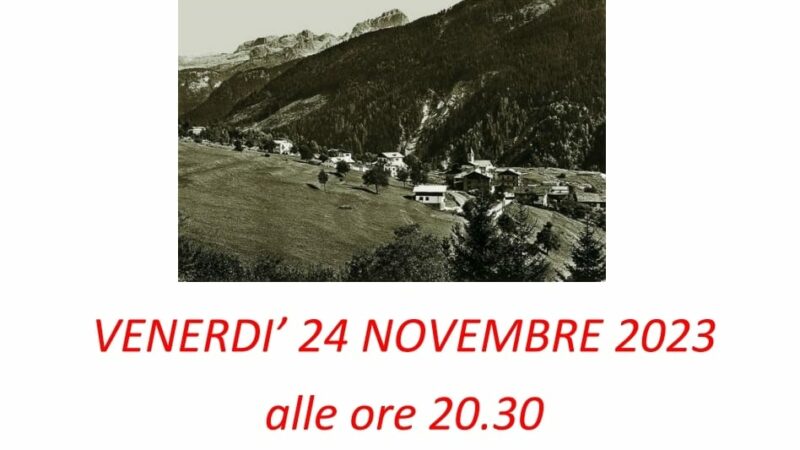 Paladolomiti Venerdì 24 novembre ore 20.30: “Progetto Memoria”