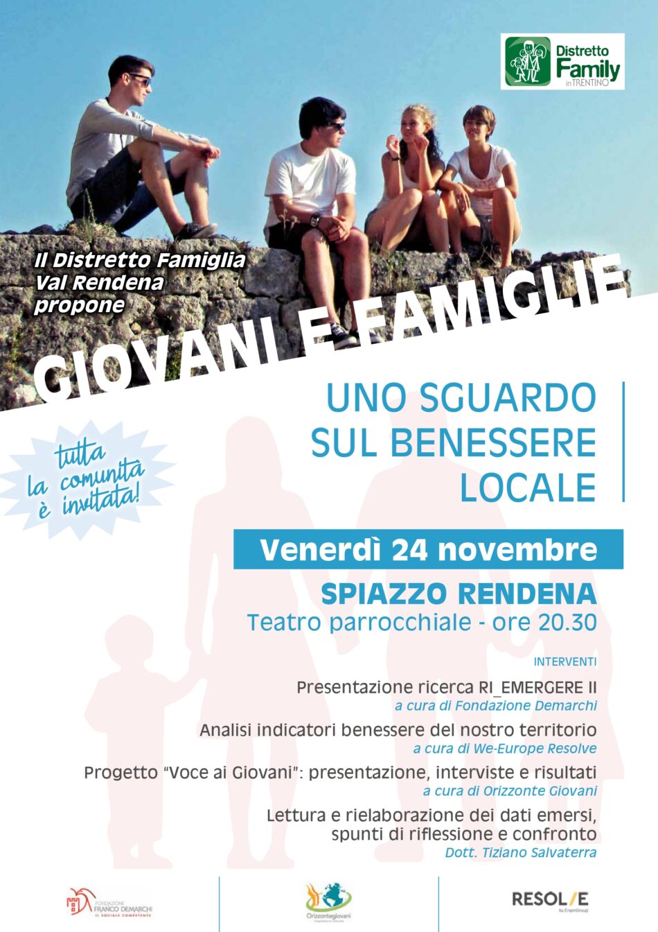 Convegno “Giovani e famiglie – uno sguardo sul benessere locale”