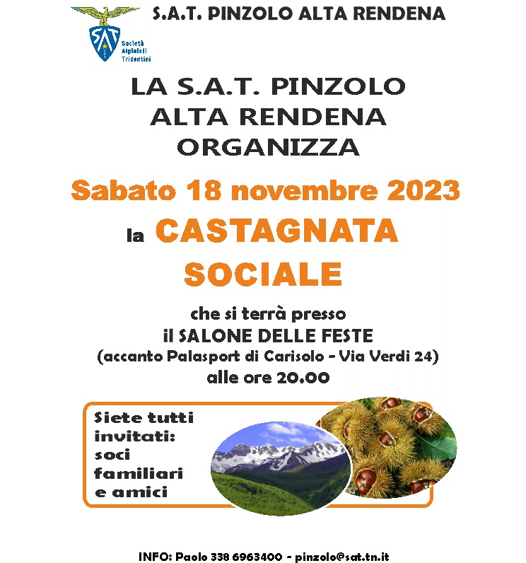 SAT Pinzolo: Castagnata sociale a Carisolo