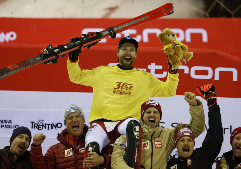 La notte di Campiglio incorona una stella: il re è Marco Schwarz