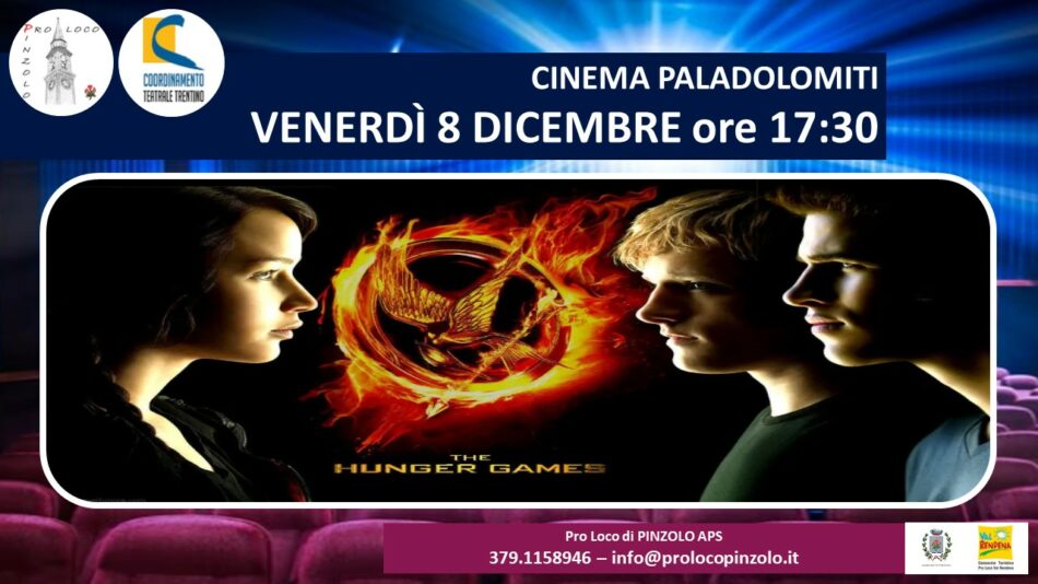 Cinema a Pinzolo: “Hunger games La ballata dell’usignolo e del serpente” Venerdì 8 dicembre ore 17.30 – Sabato 9 dicembre ore 17.30