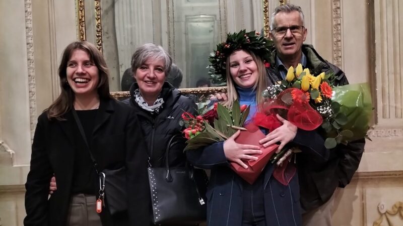 Congratulazioni ad Anna e ai genitori Ilaria e Fabrizio Pugliese di Giustino