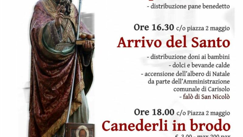 Carisolo: Mercoledì 6 dicembre “Sagra di San Nicolò”