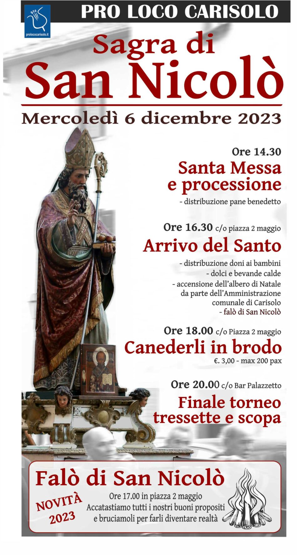 Carisolo: Mercoledì 6 dicembre “Sagra di San Nicolò”