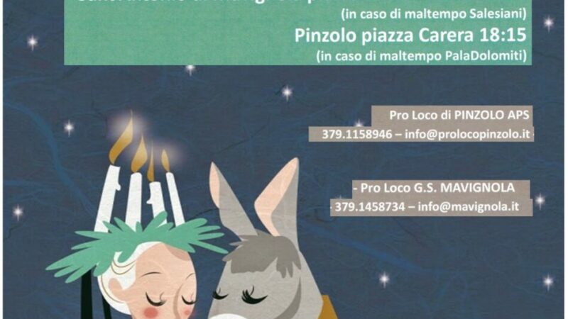 Martedì 12 dicembre: “Aspettando Santa Lucia” a Mavignola e Pinzolo