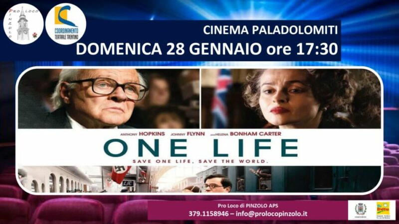 Cinema a Pinzolo Domenica 28 gennaio ore 17.30 “One live”