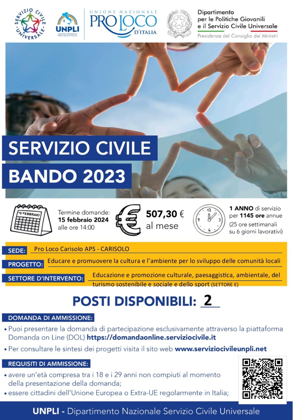 Pro Loco Carisolo: Bando Servizio civile