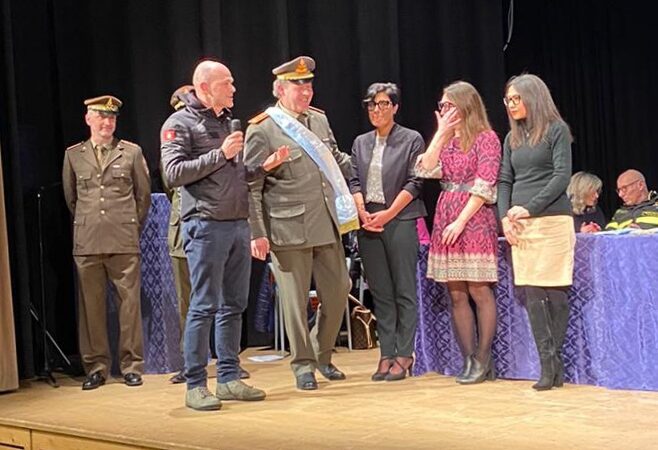 Luigi Maturi, presidente dei Vigili del Fuoco volontari, a Modigliana