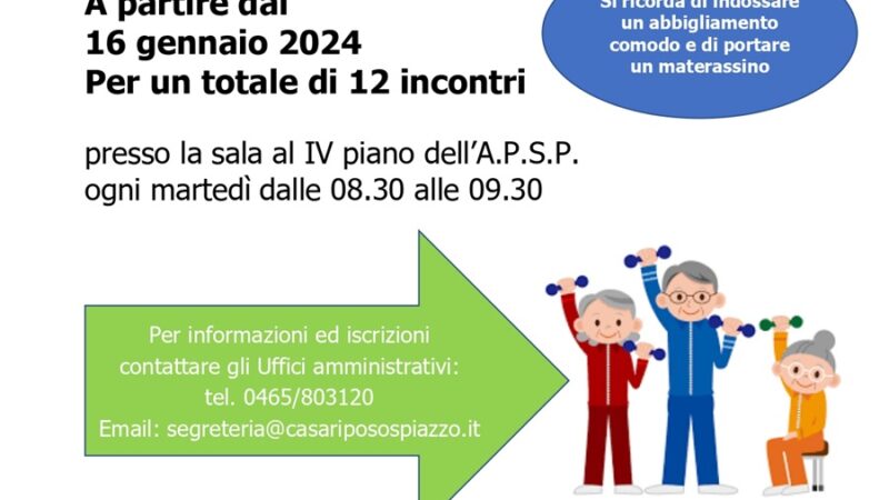 Spiazzo: Corso di Ginnastica posturale