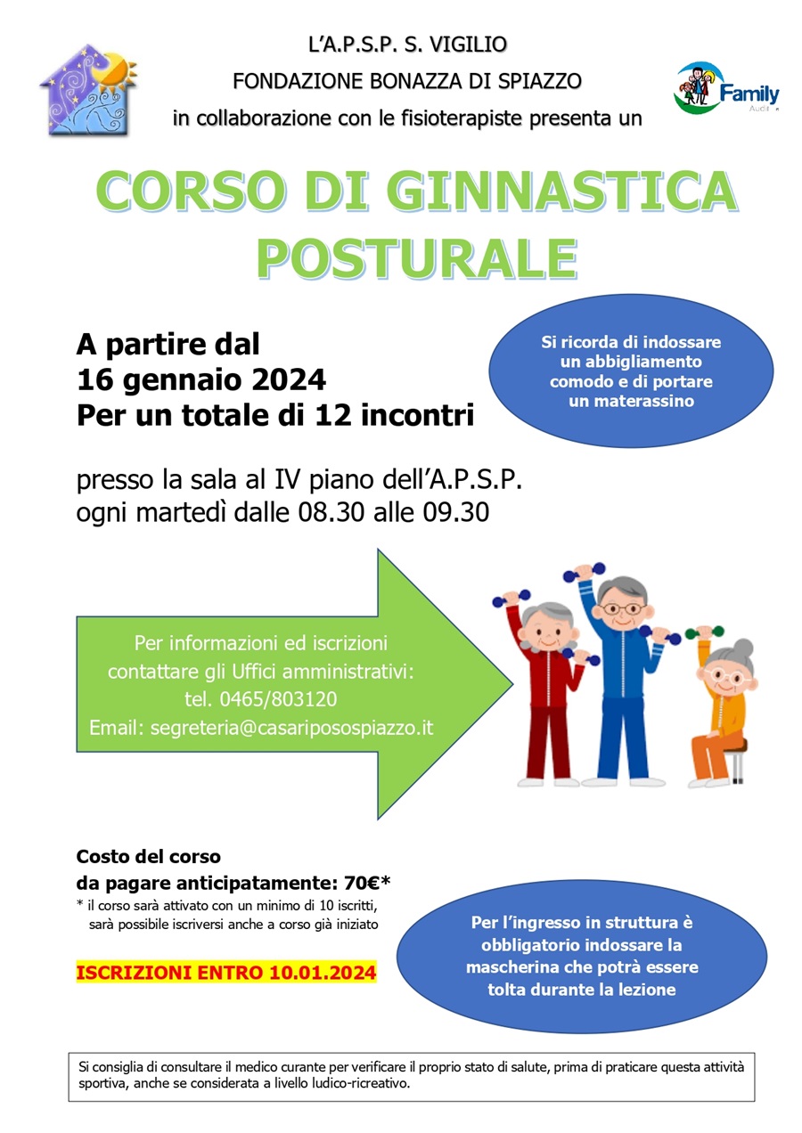 Spiazzo: Corso di Ginnastica posturale