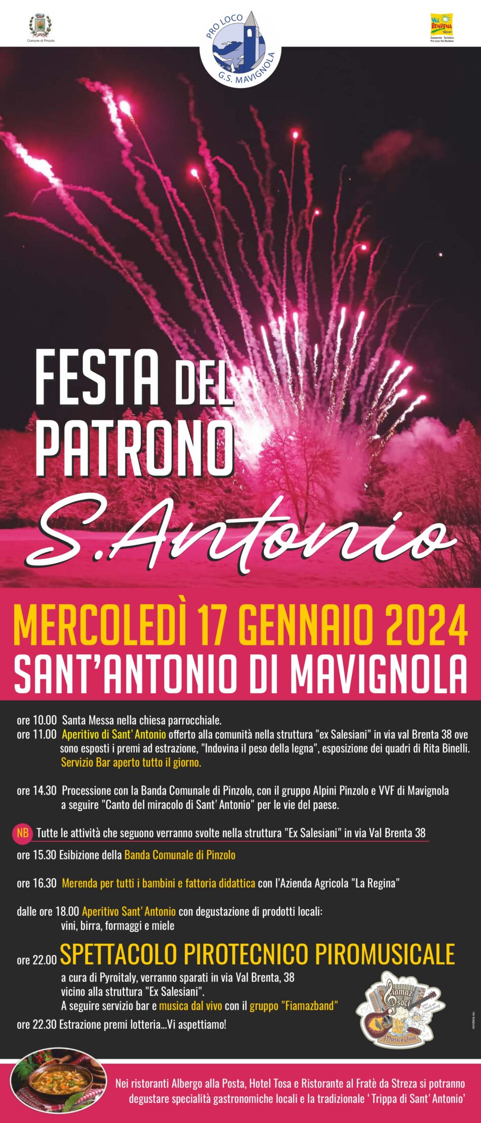 Mavignola – Mercoledì 17 gennaio “Festa del Patrono S.Antonio”