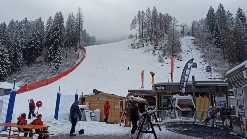Skiarea Pinzolo: ancora tanta neve sulle piste del Doss del Sabion