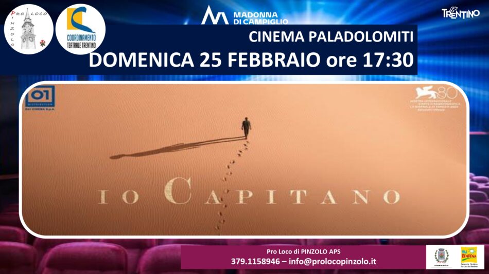 Cinema a Pinzolo – “Io Capitano” Domenica 25 febbraio ore 17.30