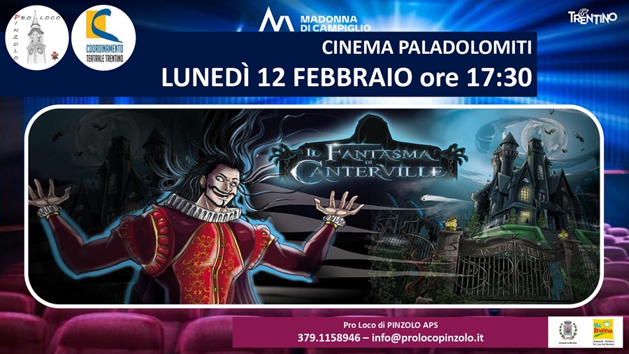 Cinema a Pinzolo – “Il fantasma di Canterville” Lunedì 12 febbraio ore 17.30
