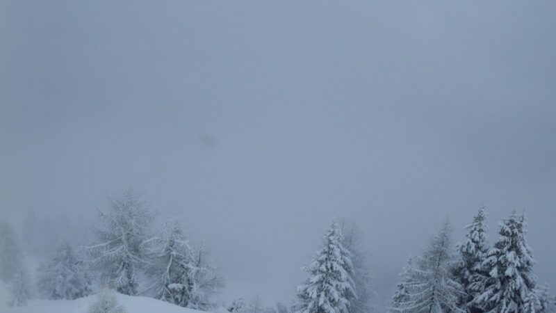 Per la forte nevicata, stasera rimane chiuso il tracciato di sci alpinismo in notturna verso il rifugio Viviani Pradalago