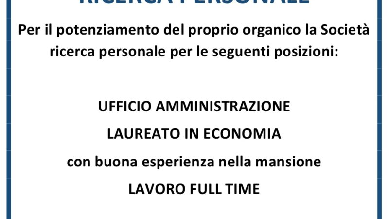 Le Funivie Pinzolo ricercano personale