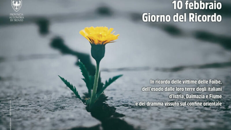 Le iniziative per il Giorno del Ricordo