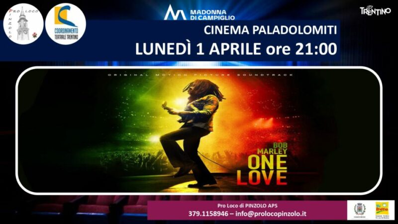 “Bob Marley: One Love” questa sera alle 21 al Paladolomiti di Pinzolo