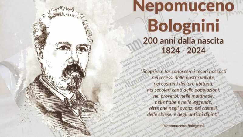 Paladolomiti Venerdì 22 marzo ore 21 – Memoria & memorie “Nepomuceno Bolognini 200 anni dalla nascita”