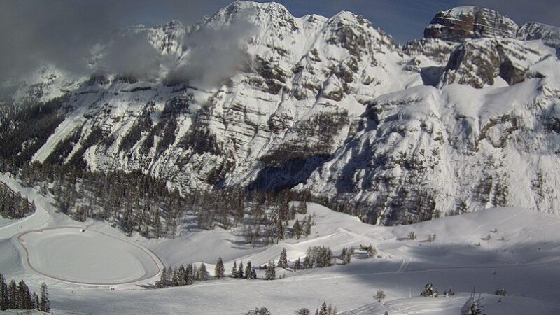 Skiarea Pinzolo – Una fantastica giornata di sole e quasi due metri di neve in cima al Doss del Sabion