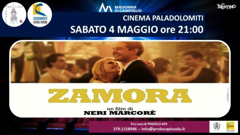 Cinema a Pinzolo: “Zamora” il debutto come Regista di Neri Marcorè – Sabato 4 maggio ore 21 al Paladolomiti
