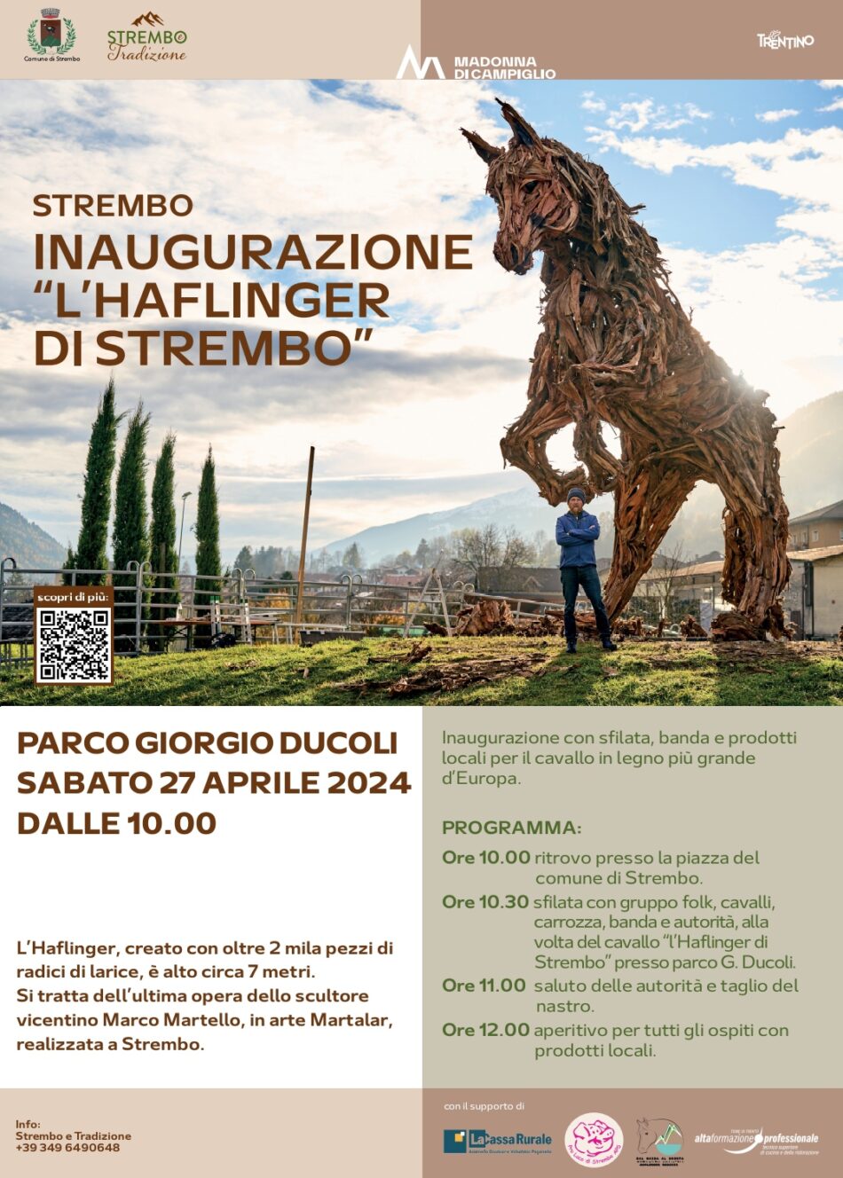 Inaugurazione “L’Haflinger di Strembo” Sabato 27 aprile ore 10
