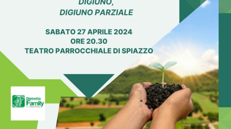 “Mens sana in corpore sano” Spiazzo Sabato 27 aprile ore 20.30