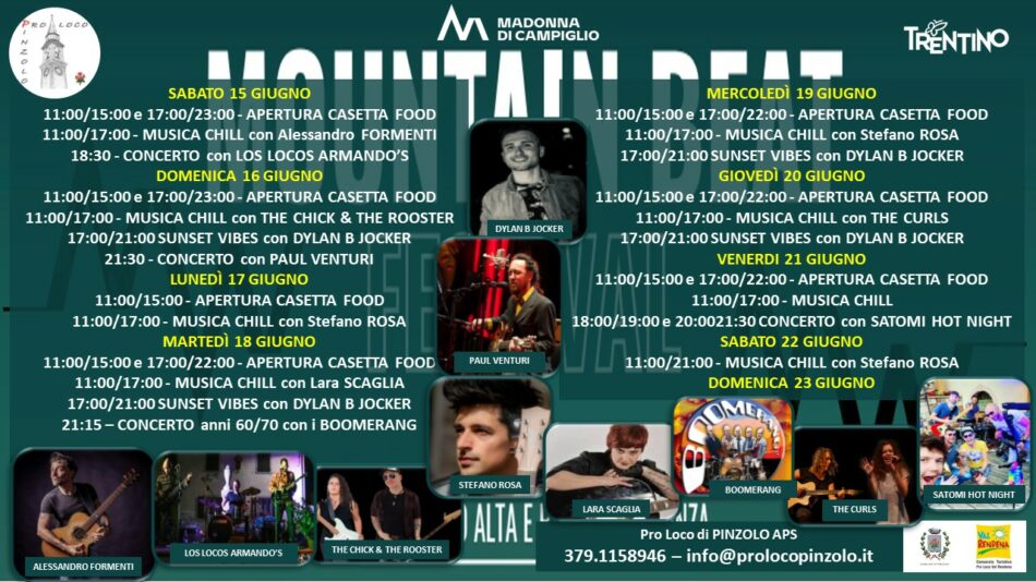 Pro Loco di Pinzolo: manifestazioni giugno 2024