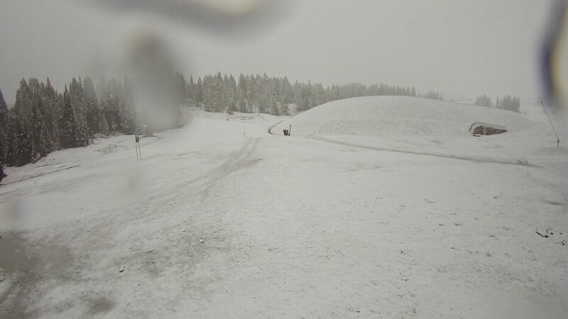 Pinzolo 31 maggio 2024 – E’ tornata la neve al Doss del Sabion