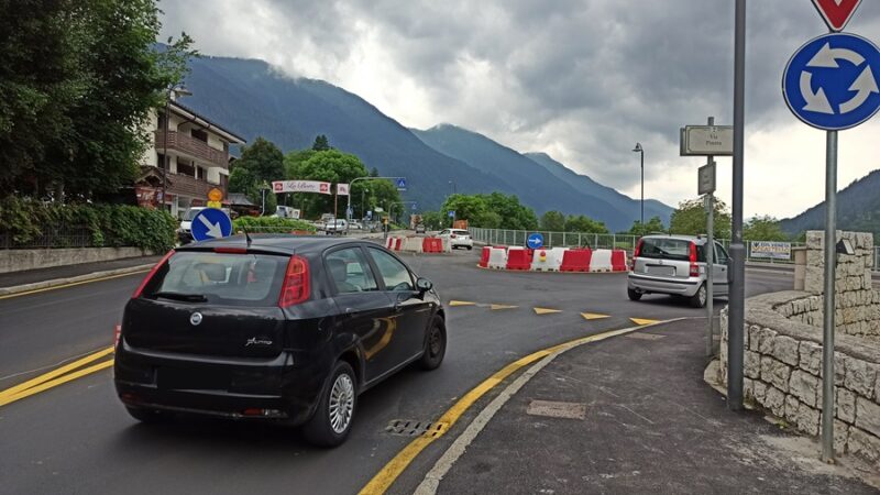 Giustino: è stata ultimata la rotonda per l’accesso all’area commerciale