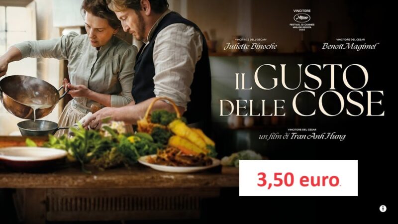 Settimana del cinema a Pinzolo: “Il gusto delle cose” Lunedì 10 giugno ore 21
