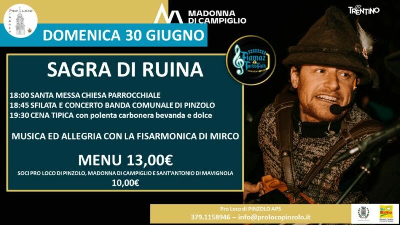 Domenica 30 giugno torna la “Sagra di Ruina”