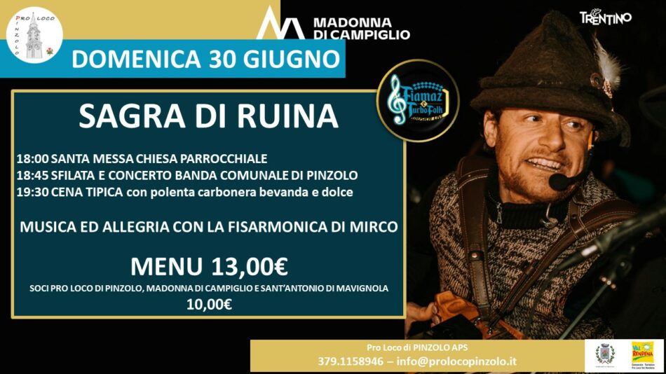 Domenica 30 giugno torna la “Sagra di Ruina”