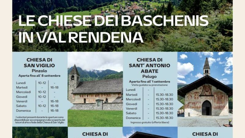 Le chiese dei Baschenis in val Rendena: Orari di apertura estate 2024