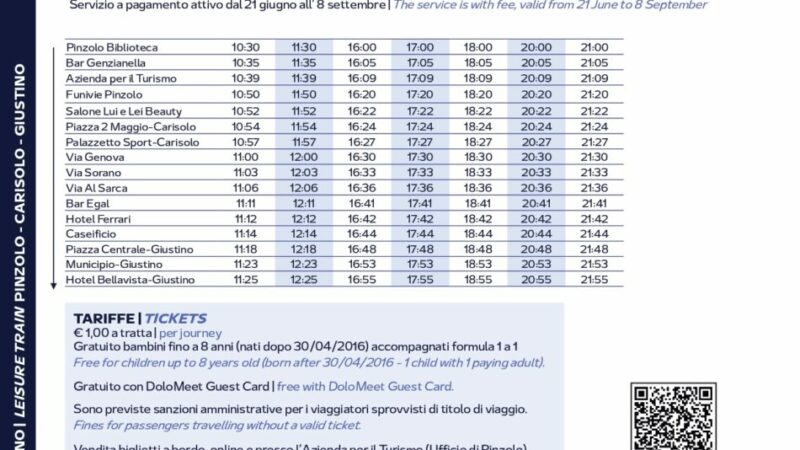 Madonna di Campiglio – Servizi bicibus e trenino