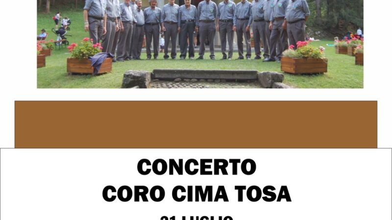 Carisolo 21 luglio Concerto Coro Cima Tosa