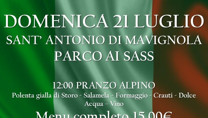 Sant’Antonio di Mavignola Domenica 21 luglio: “Festa Alpina”