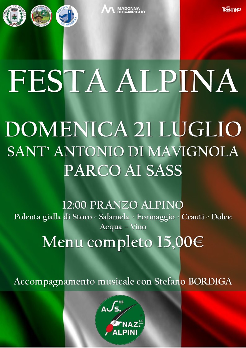 Sant’Antonio di Mavignola Domenica 21 luglio: “Festa Alpina”