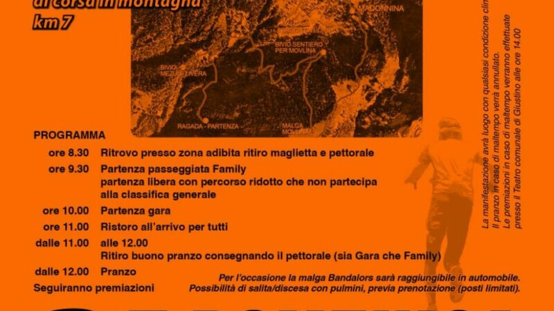 Giustino Domenica 21 luglio: “La Madonnina” Gara non competitiva di corsa in montagna
